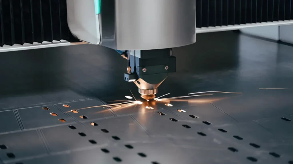 Laser Cutting Machine Close up Madina Safe Locker