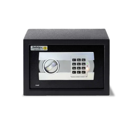 Digital locker MSL 20 black front view lit keypad Madina Safe Locker Front View Shadow